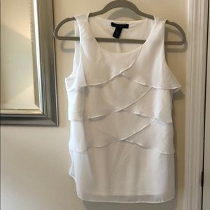 WHBM tiered sleeveless blouse